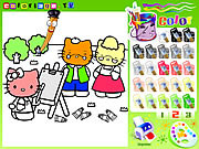 Hello Kitty da Colorare e Stampare Online